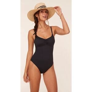 Andie Swim The Symi One Piece Swimsuit Black, Size Small, NWT